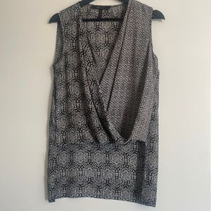 BCBG patterned blouse, size Small